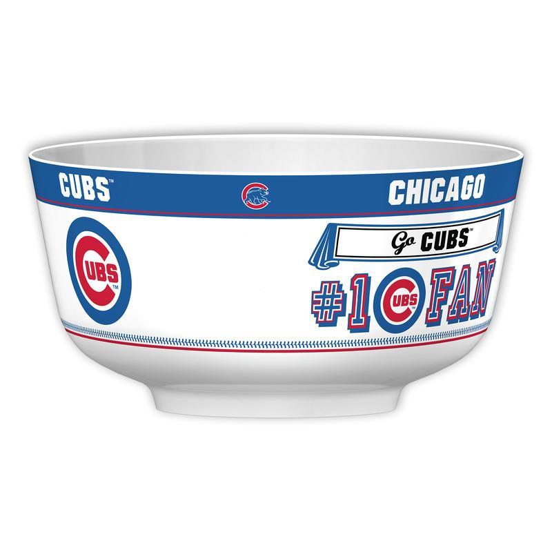 MLB CHICAGO CUBS 14.5" LARGE PARTY BOWL-Fremont Die-Big Fan Arena