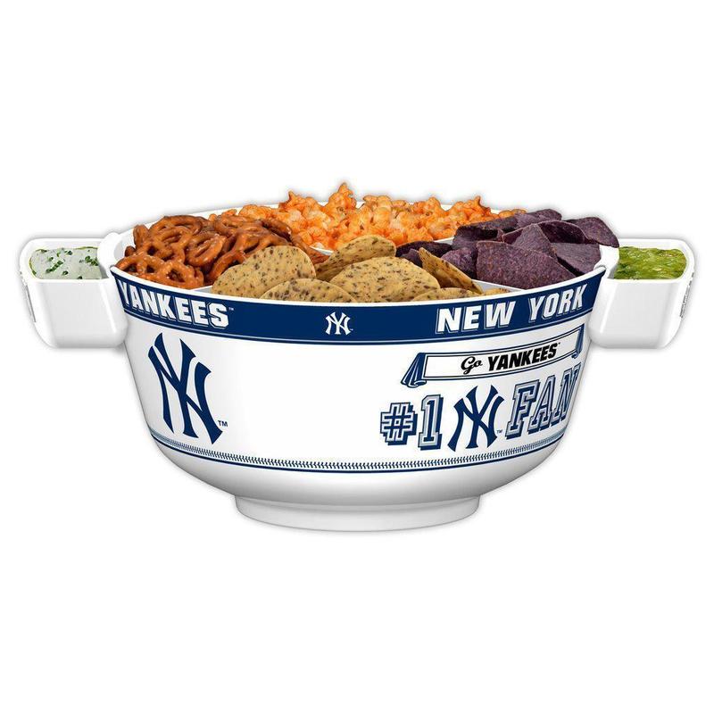 MLB NEW YORK YANKEES 11.75" ALL PRO PARTY BOWL-Fremont Die-Big Fan Arena