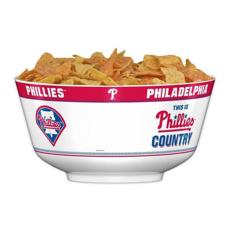 MLB PHILADELPHIA PHILLIES 11.75" ALL PRO PARTY BOWL-Fremont Die-Big Fan Arena