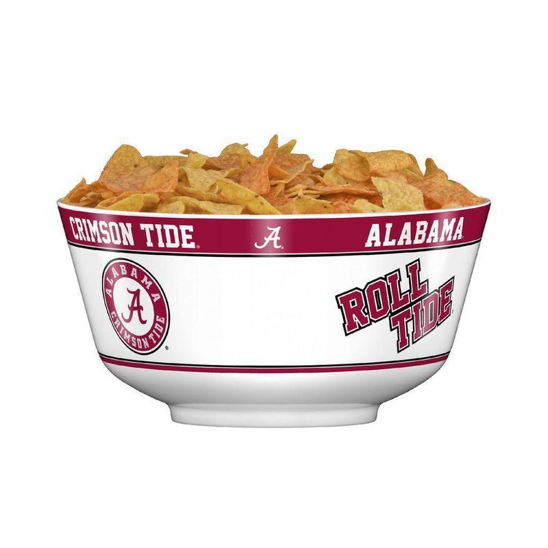 NCAA ALABAMA CRIMSON TIDE 11.75" ALL PRO PARTY BOWL-Fremont Die-Big Fan Arena