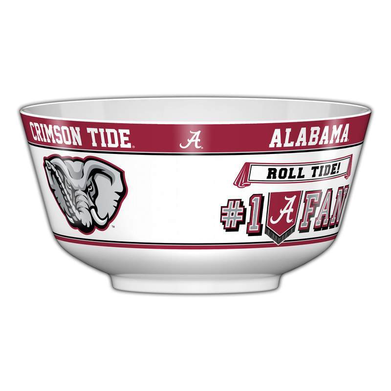 NCAA ALABAMA CRIMSON TIDE 11.75" ALL PRO PARTY BOWL-Fremont Die-Big Fan Arena