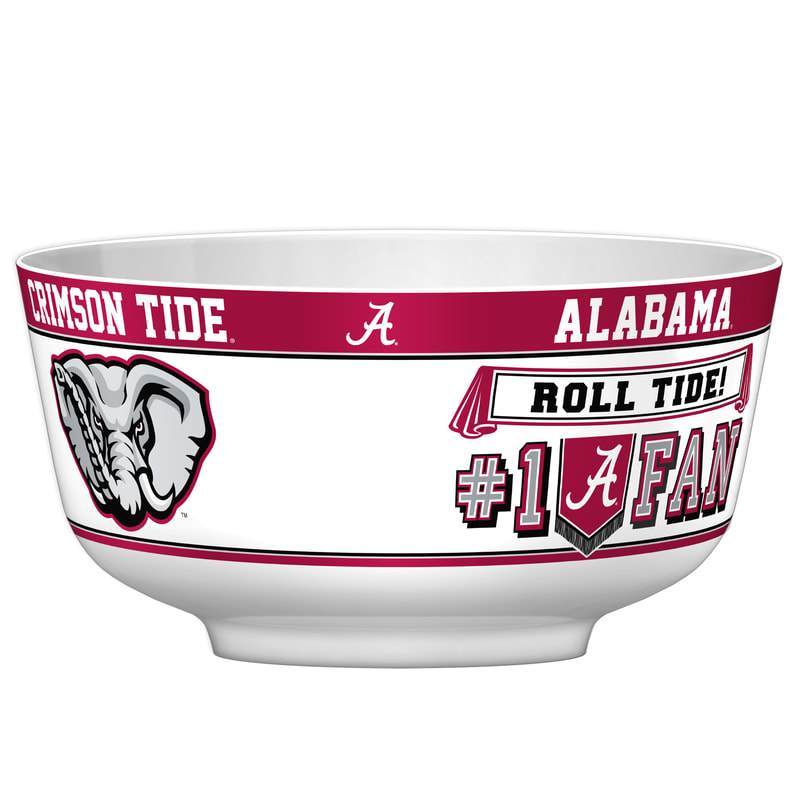 NCAA ALABAMA CRIMSON TIDE 14.5" LARGE PARTY BOWL-Fremont Die-Big Fan Arena