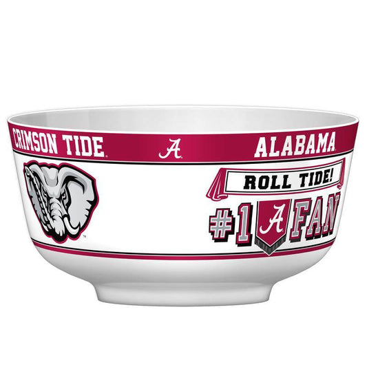 NCAA ALABAMA CRIMSON TIDE 14.5" LARGE PARTY BOWL-Fremont Die-Big Fan Arena