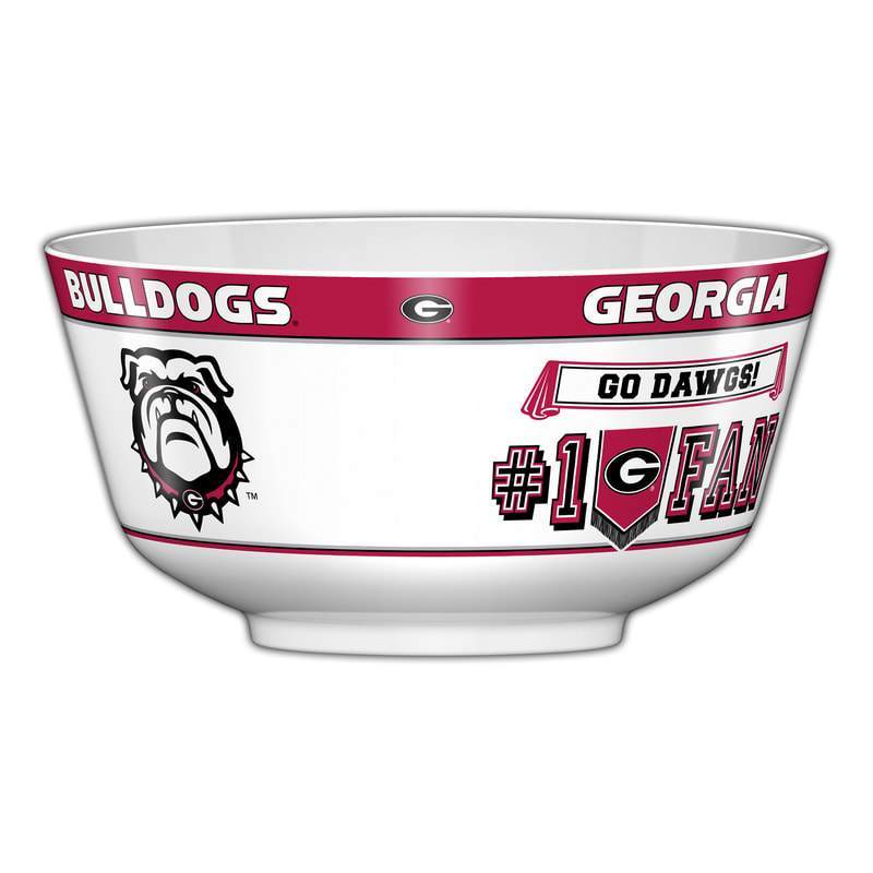 NCAA GEORGIA BULLDOGS 11.75" ALL PRO PARTY BOWL-Fremont Die-Big Fan Arena