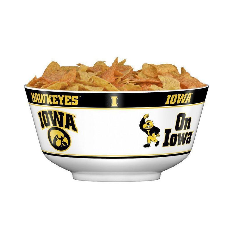 NCAA IOWA HAWKEYES 11.75" ALL PRO PARTY BOWL-Fremont Die-Big Fan Arena