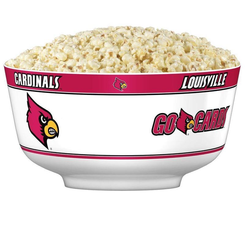 NCAA LOUISVILLE CARDINALS 14.5" LARGE PARTY BOWL-Fremont Die-Big Fan Arena