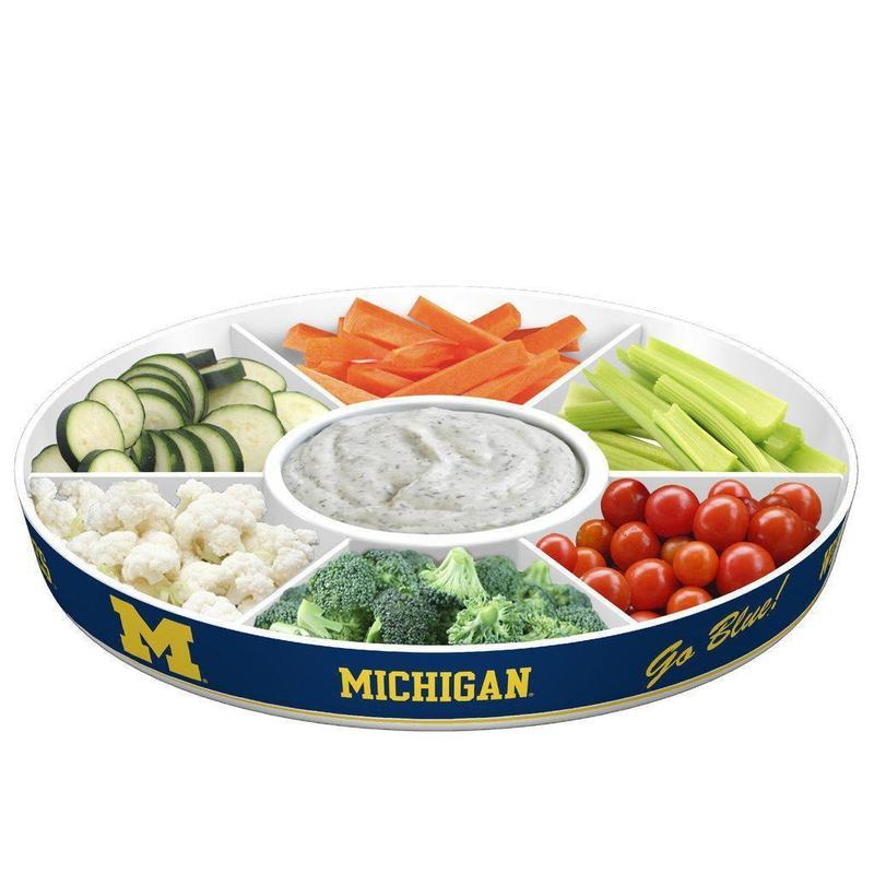 NCAA MICHIGAN WOLVERINES PARTY PLATTER-Fremont Die-Big Fan Arena