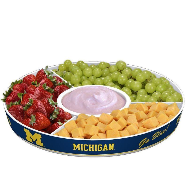 NCAA MICHIGAN WOLVERINES PARTY PLATTER-Fremont Die-Big Fan Arena