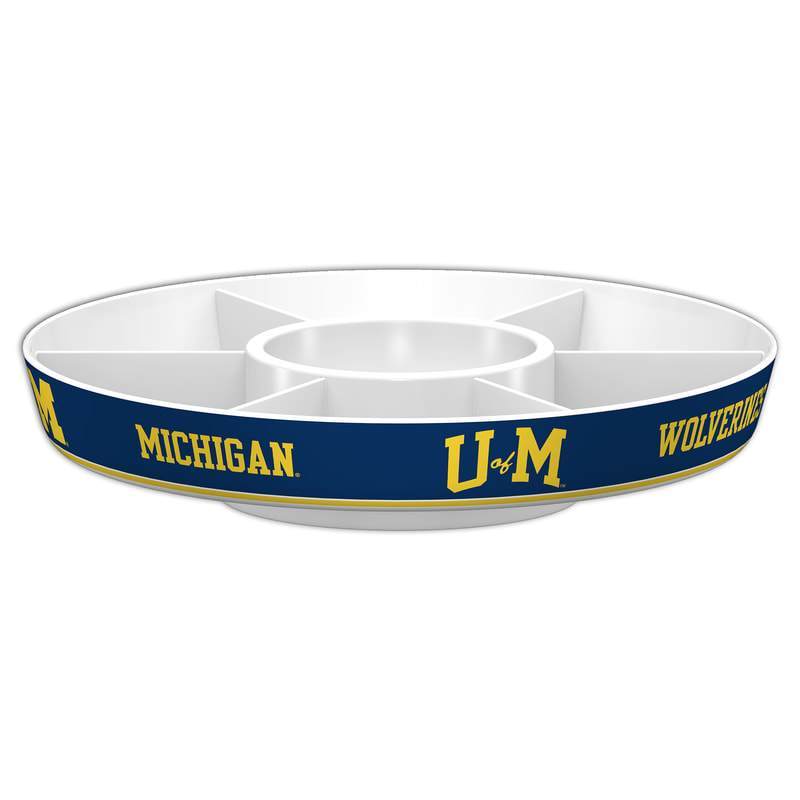 NCAA MICHIGAN WOLVERINES PARTY PLATTER-Fremont Die-Big Fan Arena