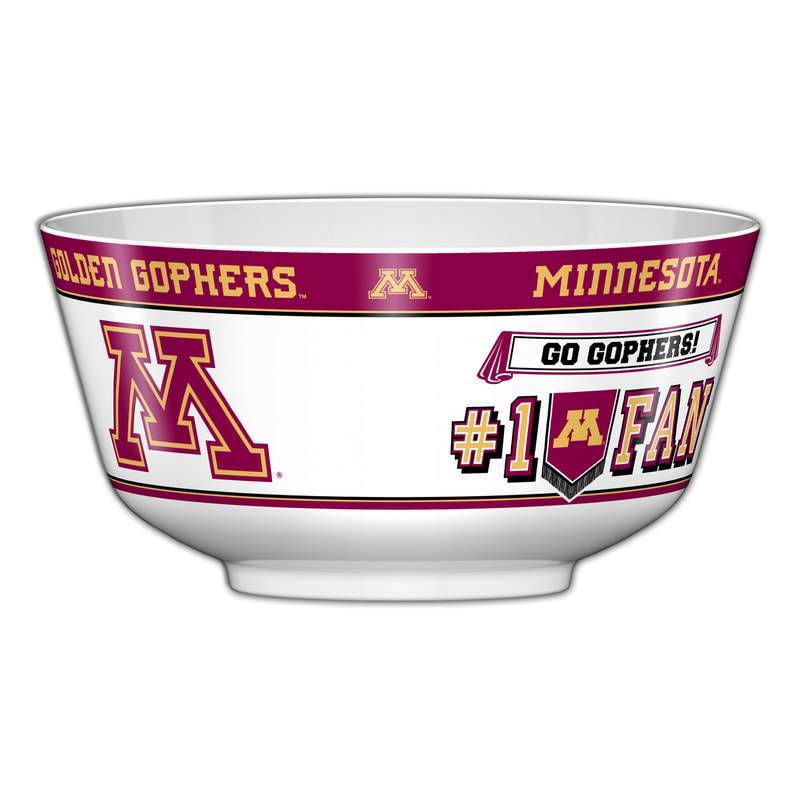 NCAA MINNESOTA GOLDEN GOPHERS 11.75" ALL PRO PARTY BOWL-Fremont Die-Big Fan Arena