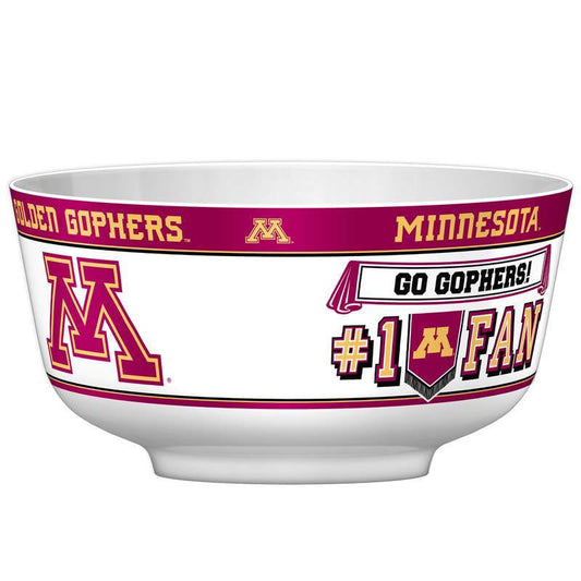 NCAA MINNESOTA GOLDEN GOPHERS 14.5" LARGE PARTY BOWL-Fremont Die-Big Fan Arena