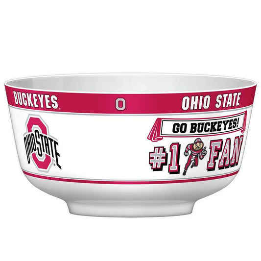 NCAA OHIO STATE BUCKEYES 14.5" LARGE PARTY BOWL-Fremont Die-Big Fan Arena