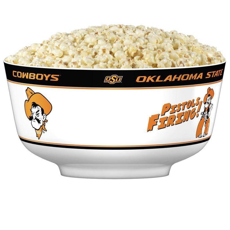 NCAA OKLAHOMA STATE COWBOYS 14.5" LARGE PARTY BOWL-Fremont Die-Big Fan Arena