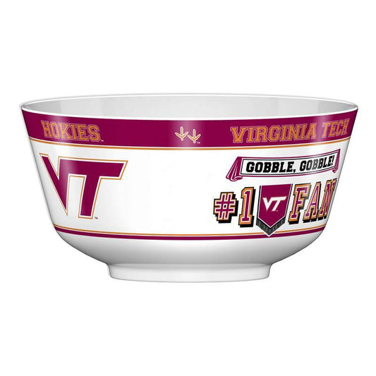 NCAA VIRGINIA TECH HOKIES 11.75" ALL PRO PARTY BOWL-Fremont Die-Big Fan Arena