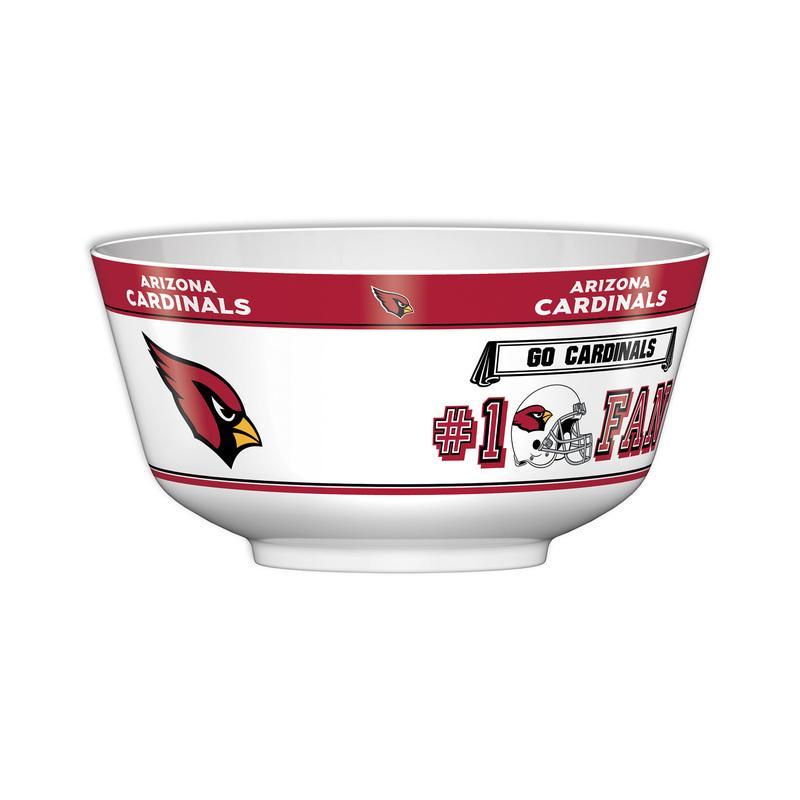 NFL ARIZONA CARDINALS 11.75" ALL PRO PARTY BOWL-Fremont Die-Big Fan Arena