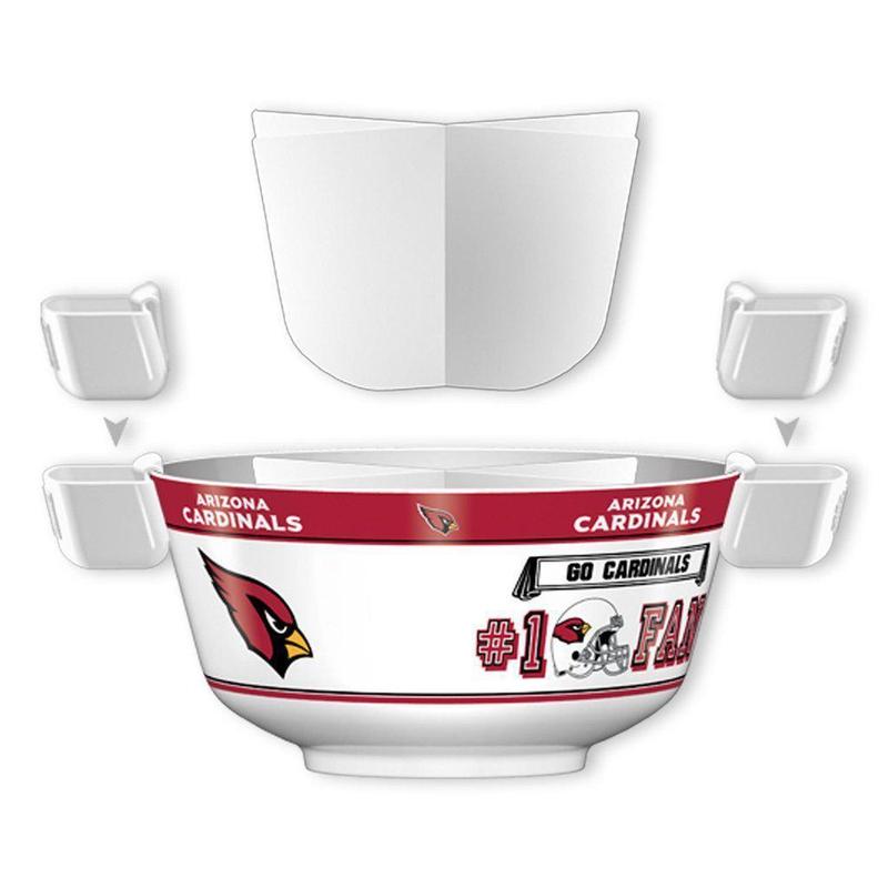 NFL ARIZONA CARDINALS 11.75" ALL PRO PARTY BOWL-Fremont Die-Big Fan Arena