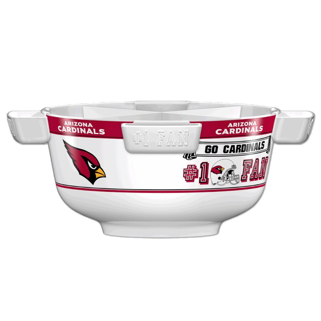 NFL ARIZONA CARDINALS 14.5" LARGE PARTY BOWL-Fremont Die-Big Fan Arena