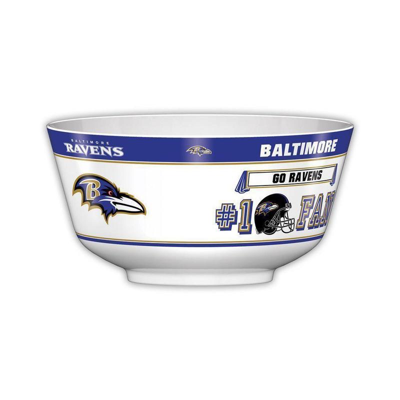 NFL BALTIMORE RAVENS 11.75" ALL PRO PARTY BOWL-Fremont Die-Big Fan Arena