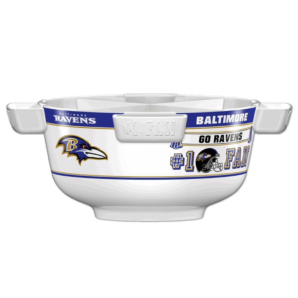 NFL BALTIMORE RAVENS 14.5" LARGE PARTY BOWL-Fremont Die-Big Fan Arena