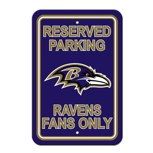 NFL BALTIMORE RAVENS RESERVED PARKING SIGN-Fremont Die-Big Fan Arena