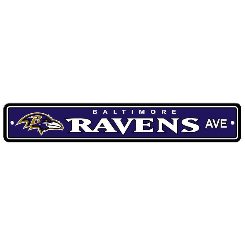 NFL BALTIMORE RAVENS STREET SIGN-Fremont Die-Big Fan Arena