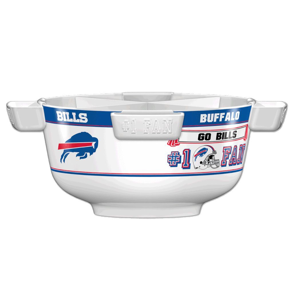 NFL BUFFALO BILLS 14.5" LARGE PARTY BOWL-Fremont Die-Big Fan Arena