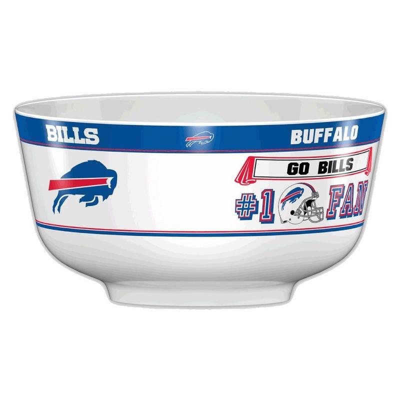 NFL BUFFALO BILLS 14.5" LARGE PARTY BOWL-Fremont Die-Big Fan Arena