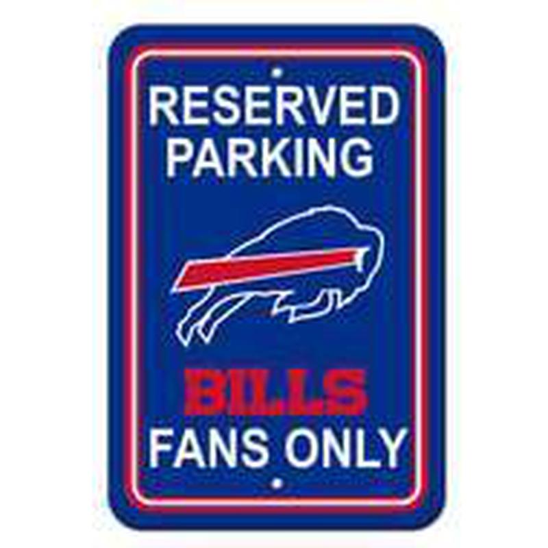 NFL BUFFALO BILLS RESERVED PARKING SIGN-Fremont Die-Big Fan Arena