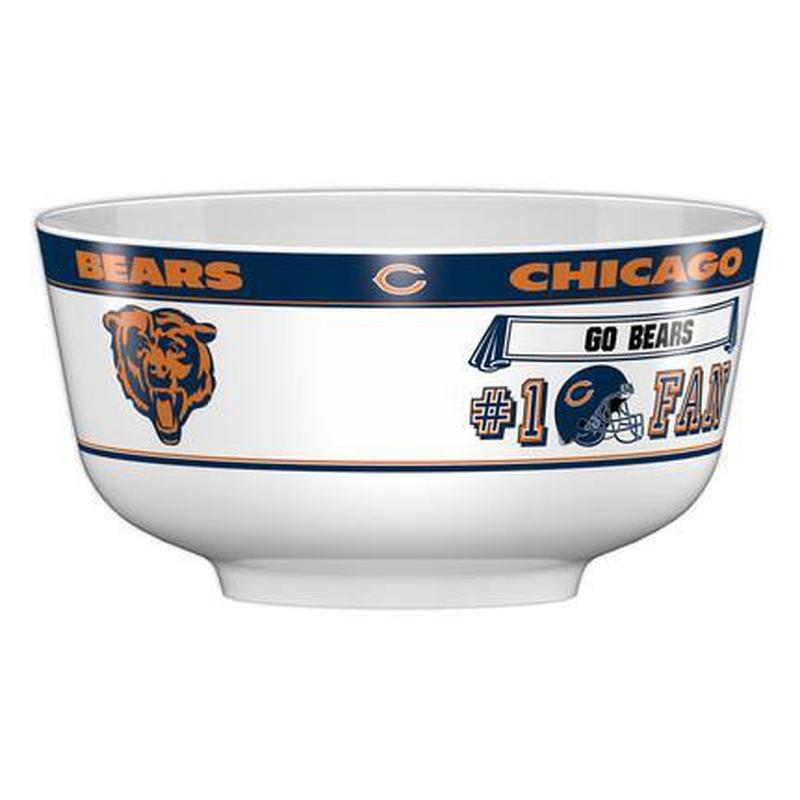 NFL CHICAGO BEARS 14.5" LARGE PARTY BOWL-Fremont Die-Big Fan Arena