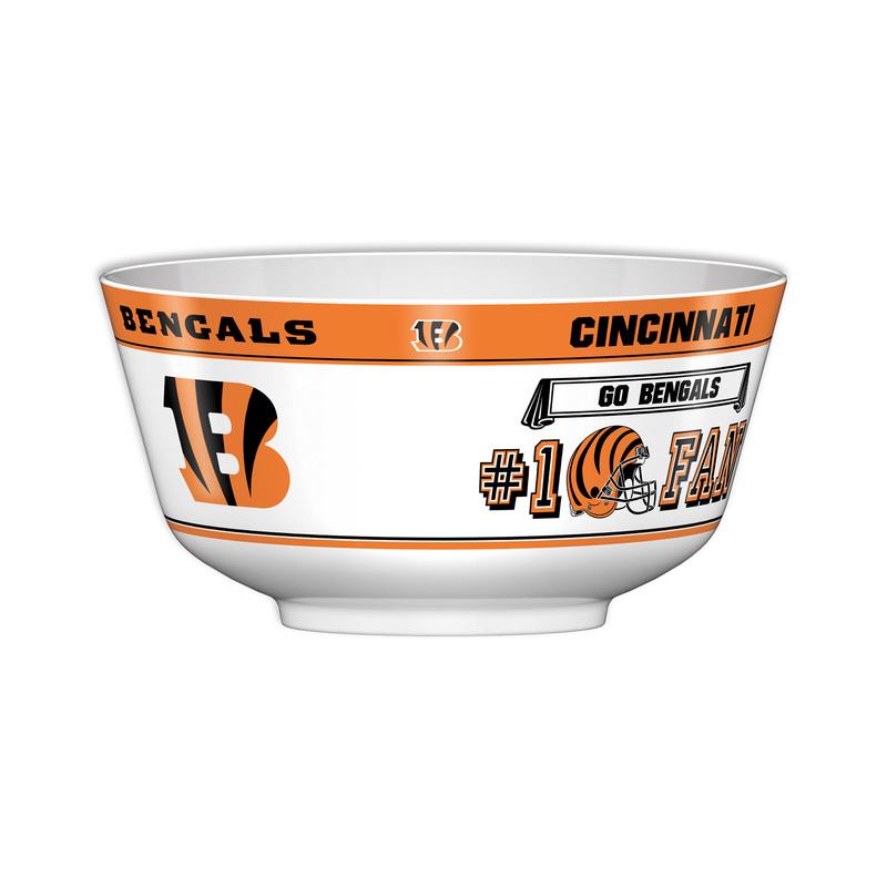 NFL CINCINNATI BENGALS 11.75" ALL PRO PARTY BOWL-Fremont Die-Big Fan Arena