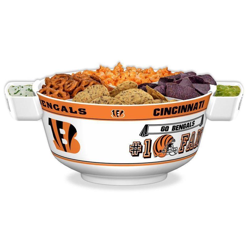 NFL CINCINNATI BENGALS 11.75" ALL PRO PARTY BOWL-Fremont Die-Big Fan Arena