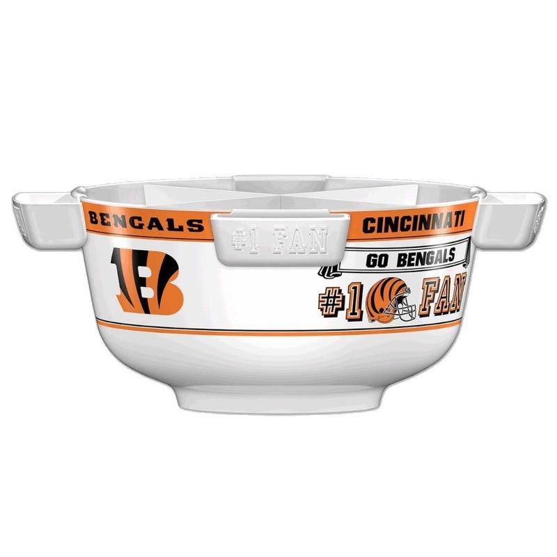 NFL CINCINNATI BENGALS 14.5" LARGE PARTY BOWL-Fremont Die-Big Fan Arena