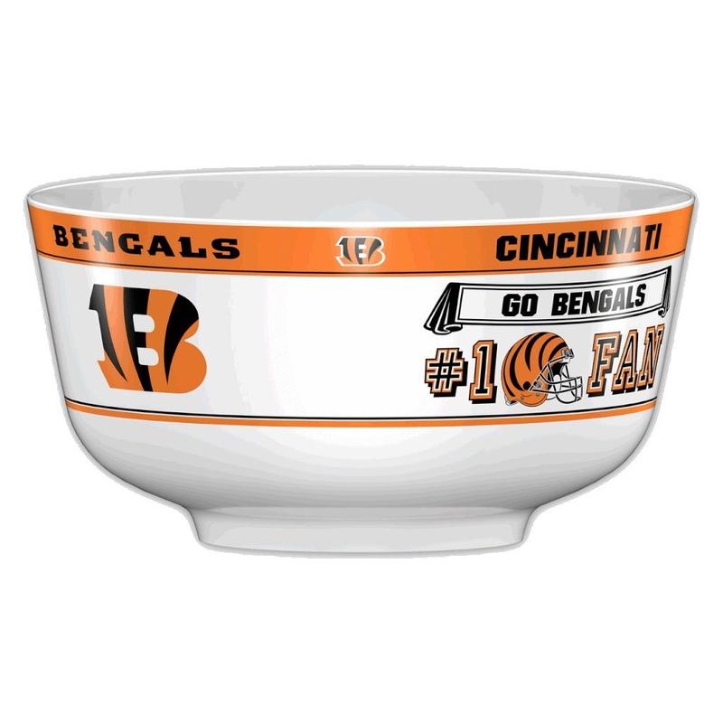 NFL CINCINNATI BENGALS 14.5" LARGE PARTY BOWL-Fremont Die-Big Fan Arena