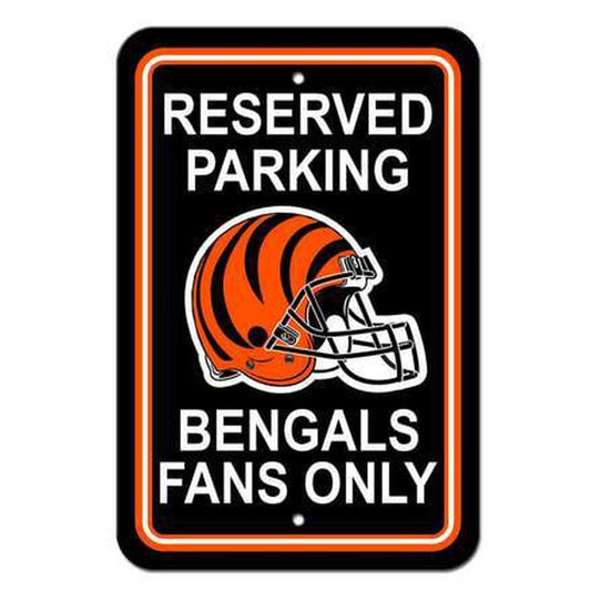 NFL CINCINNATI BENGALS RESERVED PARKING SIGN-Fremont Die-Big Fan Arena