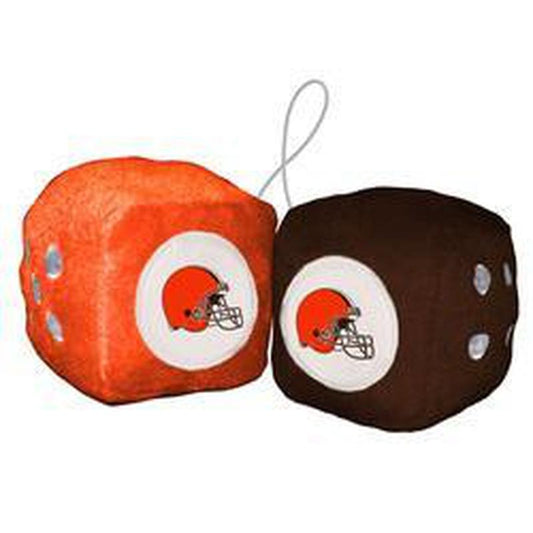 NFL CLEVELAND BROWNS FUZZY DICE-Fremont Die-Big Fan Arena