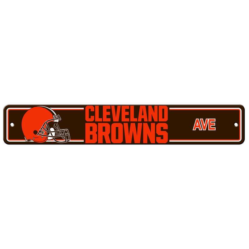 NFL CLEVELAND BROWNS STREET SIGN-Fremont Die-Big Fan Arena