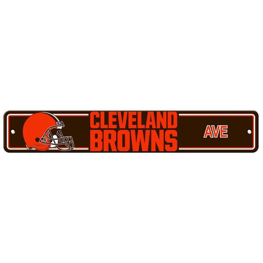 NFL CLEVELAND BROWNS STREET SIGN-Fremont Die-Big Fan Arena