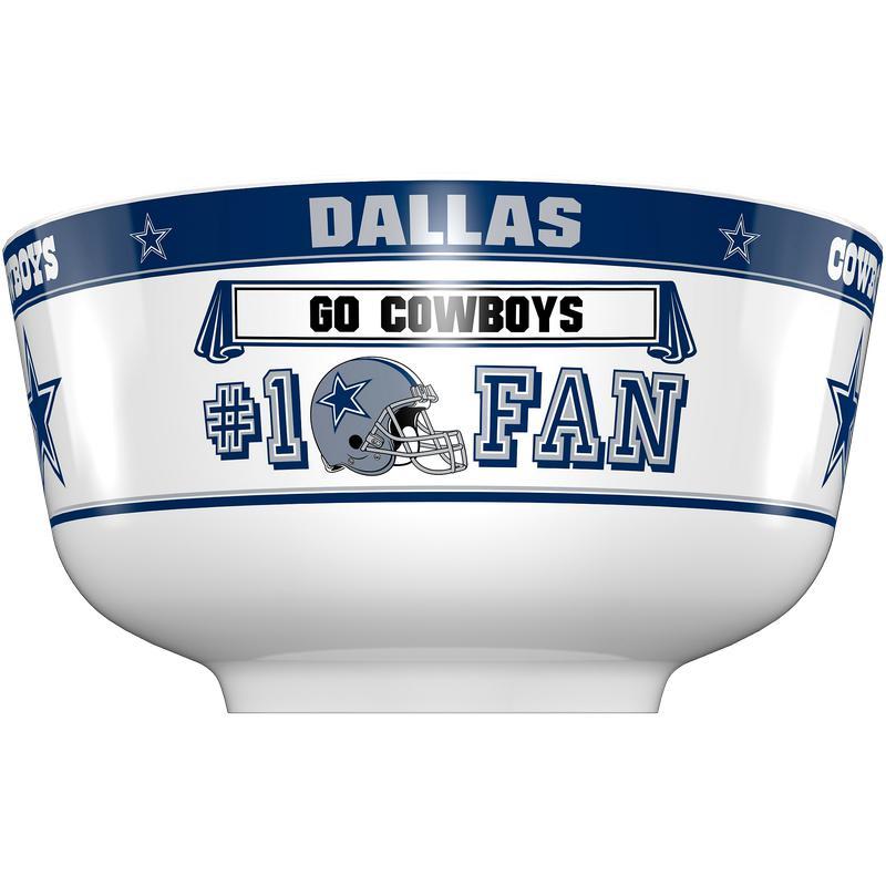 NFL DALLAS COWBOYS 11.75" ALL PRO PARTY BOWL-Fremont Die-Big Fan Arena