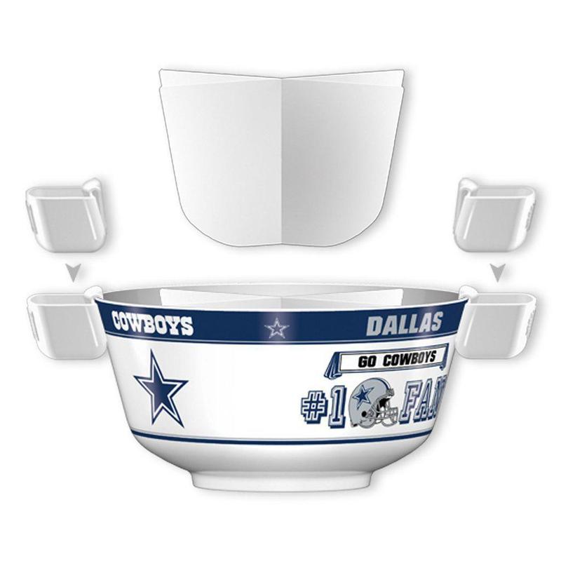 NFL DALLAS COWBOYS 14.5" LARGE PARTY BOWL-Fremont Die-Big Fan Arena