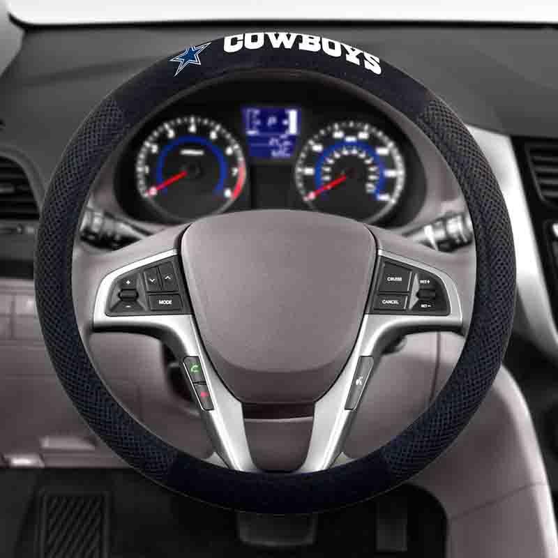 NFL DALLAS COWBOYS POLY-SUEDE STEERING WHEEL COVER-Fremont Die-Big Fan Arena