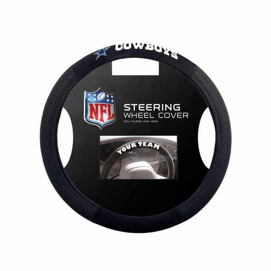 NFL DALLAS COWBOYS POLY-SUEDE STEERING WHEEL COVER-Fremont Die-Big Fan Arena