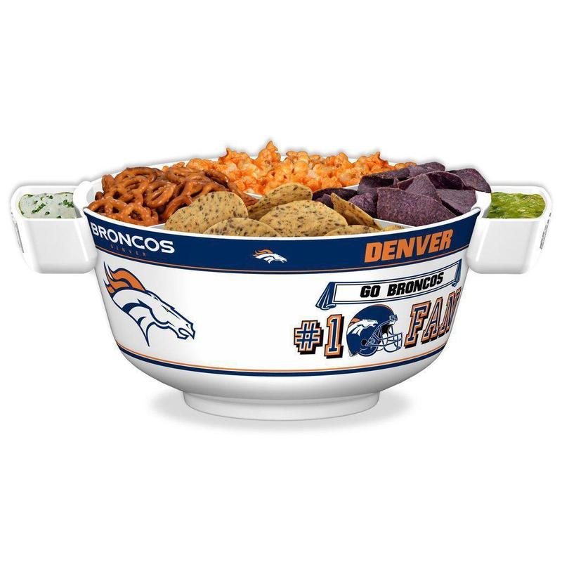 NFL DENVER BRONCOS 11.75" ALL PRO PARTY BOWL-Fremont Die-Big Fan Arena