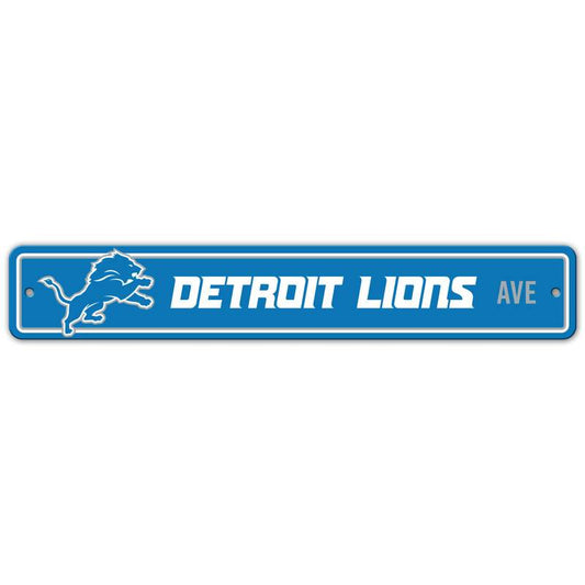 NFL DETROIT LIONS STREET SIGN-Fremont Die-Big Fan Arena