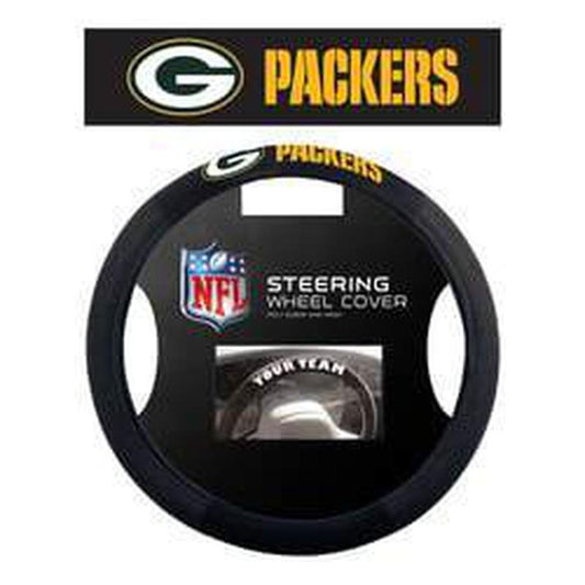 NFL GREEN BAY PACKERS POLY-SUEDE STEERING WHEEL COVER-Fremont Die-Big Fan Arena