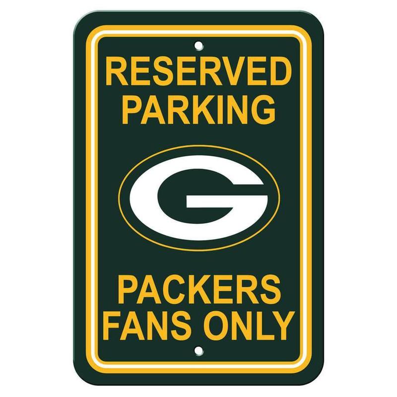 NFL GREEN BAY PACKERS RESERVED PARKING SIGN-Fremont Die-Big Fan Arena