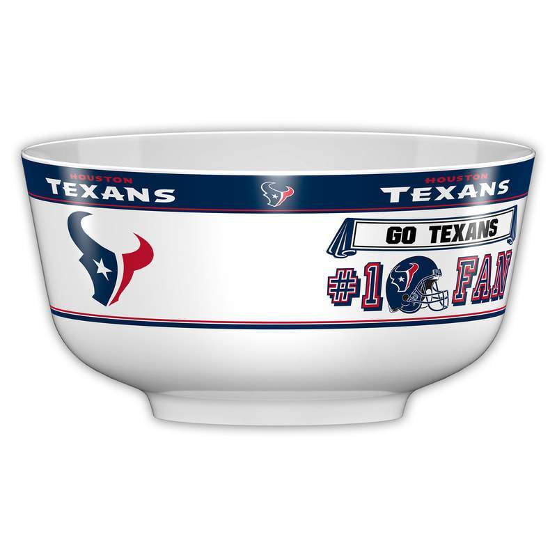 NFL HOUSTON TEXANS 14.5" LARGE PARTY BOWL-Fremont Die-Big Fan Arena