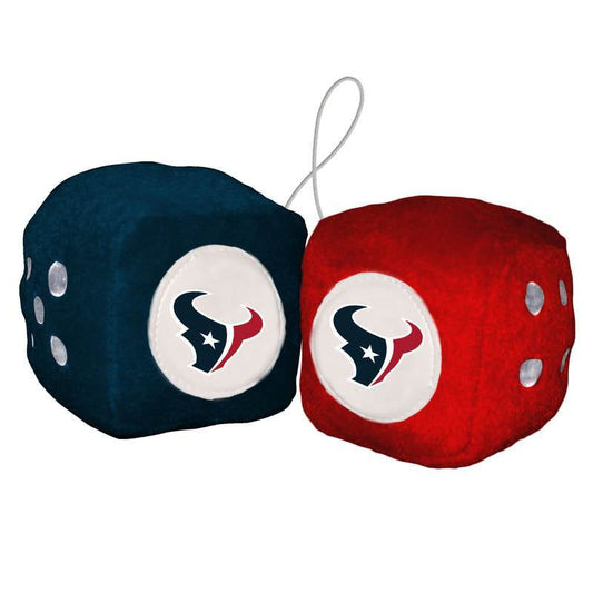 NFL HOUSTON TEXANS FUZZY DICE-Fremont Die-Big Fan Arena