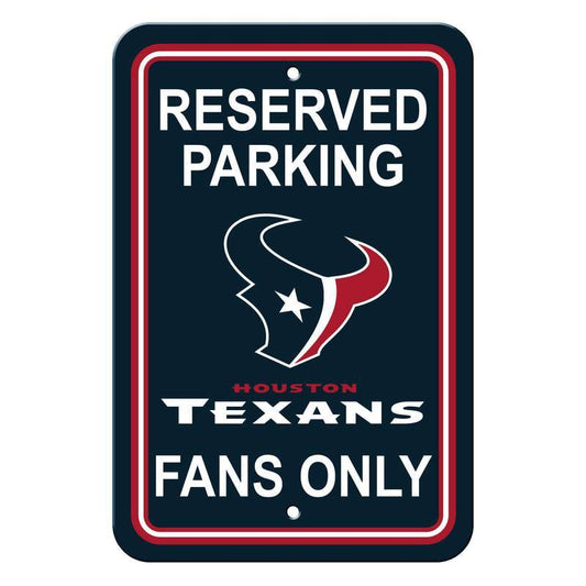 NFL HOUSTON TEXANS RESERVED PARKING SIGN-Fremont Die-Big Fan Arena