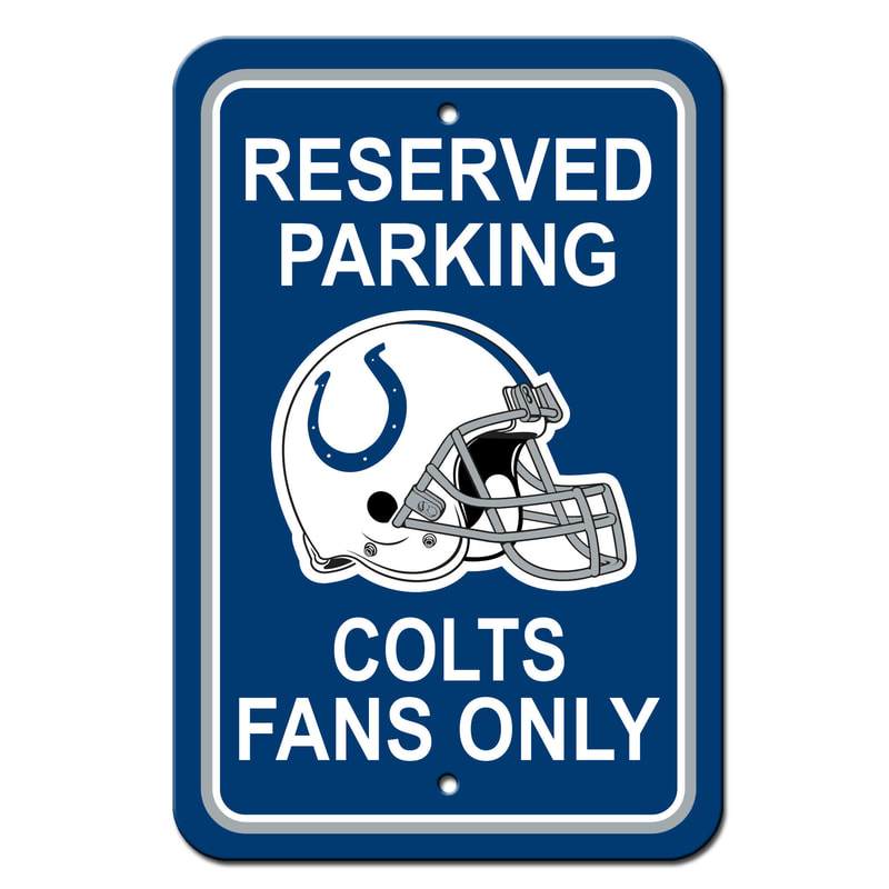 NFL INDIANAPOLIS COLTS RESERVED PARKING SIGN-Fremont Die-Big Fan Arena