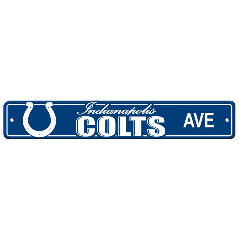 NFL INDIANAPOLIS COLTS STREET SIGN-Fremont Die-Big Fan Arena